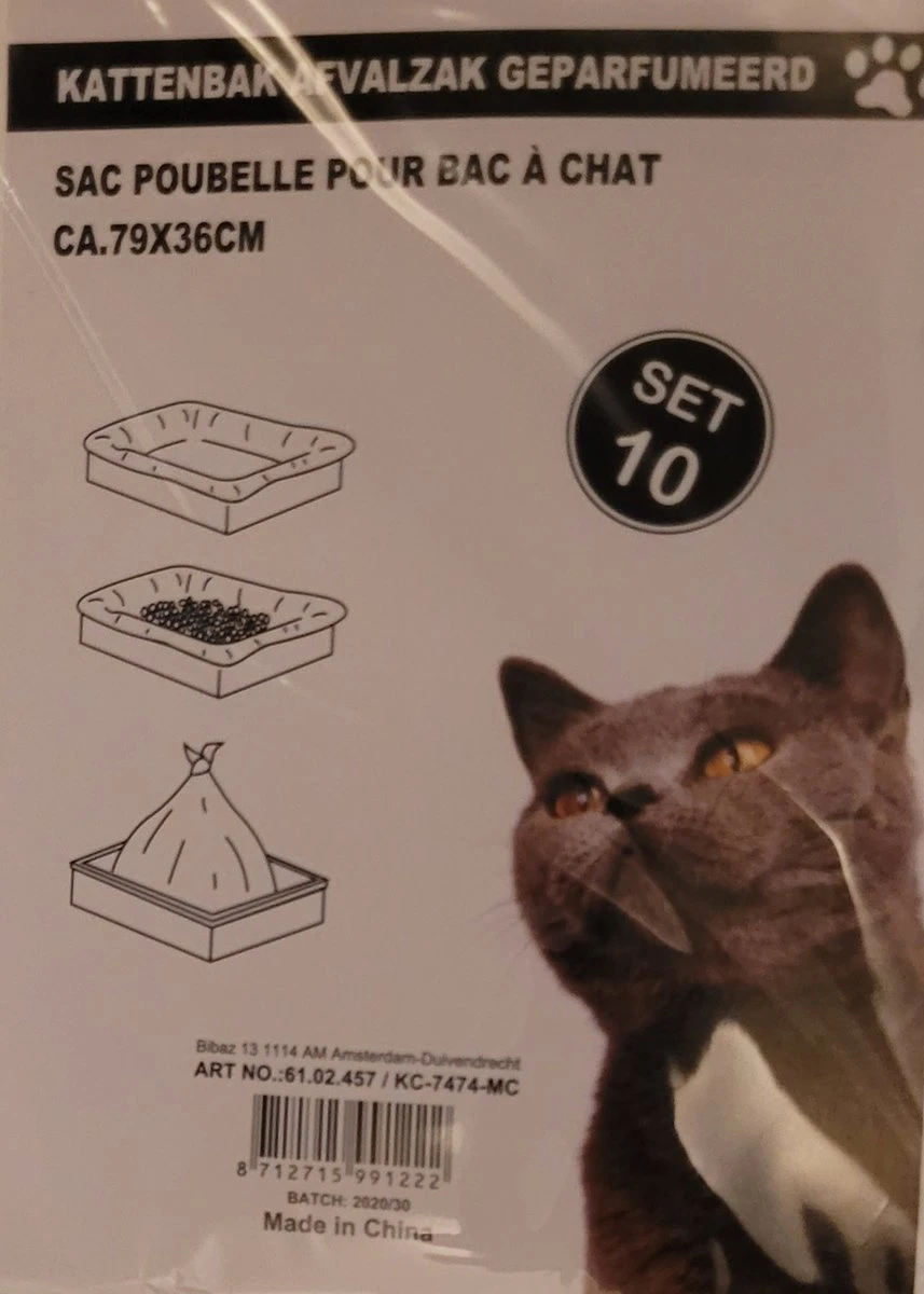 Merkloos Kattenbak Afvalzak 10 Stuks Geparfumeerd - Katten - Kitten - Kattenbakzakken Afm. 79x36 Cm 1 Merkloos Kattenbak Afvalzak 10 Stuks Geparfumeerd - Katten - Kitten - Kattenbakzakken Afm. 79x36 Cm