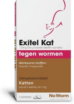 Exitel No Worm Ontwormingsmiddel - Kat 2 Tabl -Merkloos Winkel 862x1200 1