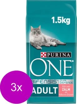 Purina One Adult Zalm&Granen - Kattenvoer - 3 X 1.5 Kg 5 Purina One Adult Zalm&Granen - Kattenvoer - 3 X 1.5 Kg -Merkloos Winkel 893x1200 1