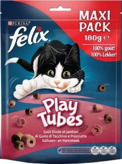 Felix PlayTubes - Kattensnacks Kalkoen & Ham - 5 X 180g -Merkloos Winkel 894x1200 2