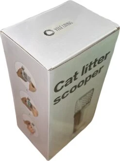 YELÉ LIVING – Kattenbakschep – Haarverwijderaar - Cat Litter Scoop – Kattenbakschep Met Container – Katten – Kattenbak – Grijs/wit – Kattenbak Schep – Grind – Kattengrind – Kattenbak Grind – Poep Zakjes – Afvalcontainer - All-in-1 Kattenbakschep -Merkloos Winkel 895x1200 2