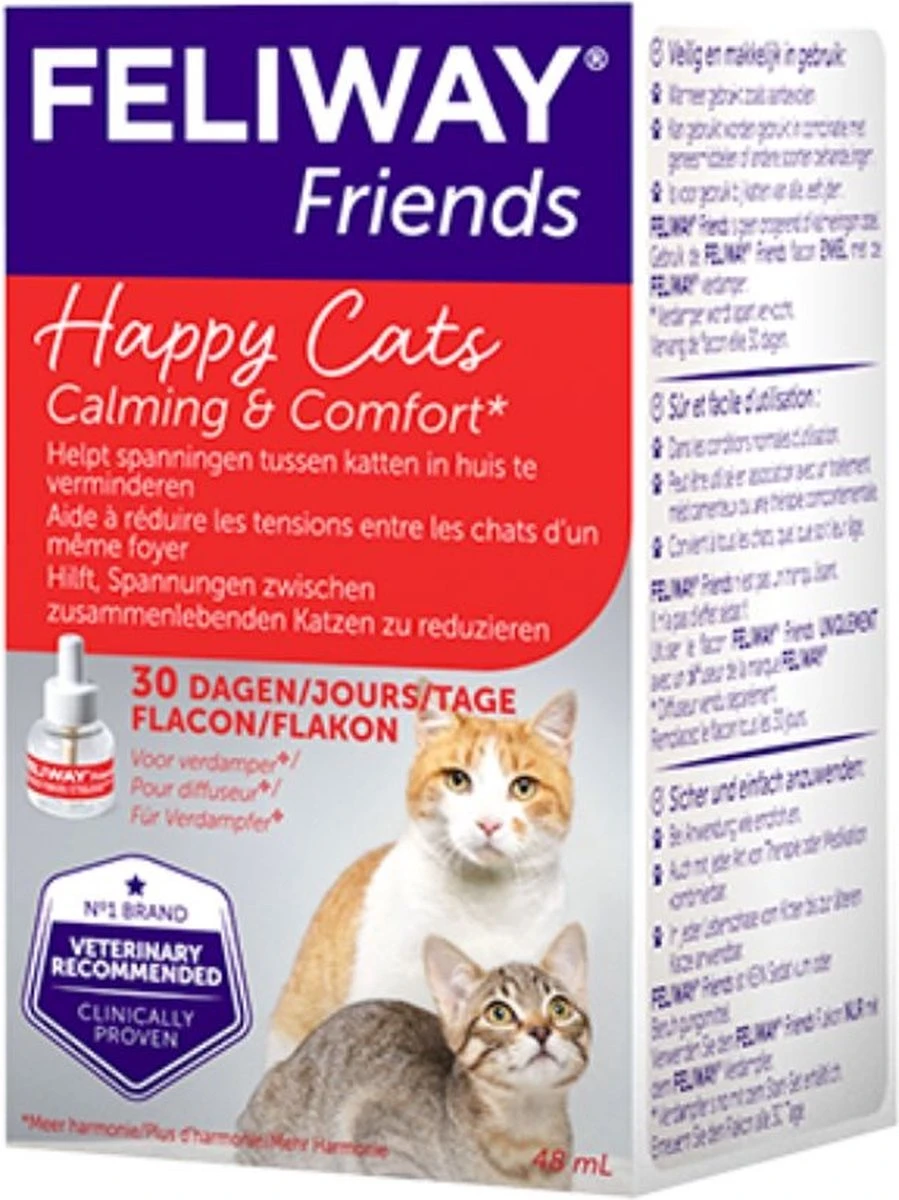 Feliway Friends - Navulling - 3 X 48 Ml 4 Feliway Friends - Navulling - 3 X 48 Ml - Afbeelding 4