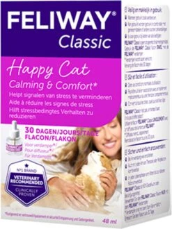 Feliway Classic - Navulling - 48 Ml - Anti-stress Kat -Merkloos Winkel 899x1200