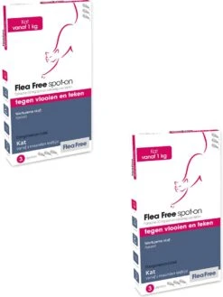 Flea Free Fipralone Spot-On Kat - Anti Vlooien En Tekenmiddel - 2 X 3 Pip 7 Flea Free Fipralone Spot-On Kat - Anti Vlooien En Tekenmiddel - 2 X 3 Pip -Merkloos Winkel 900x1200