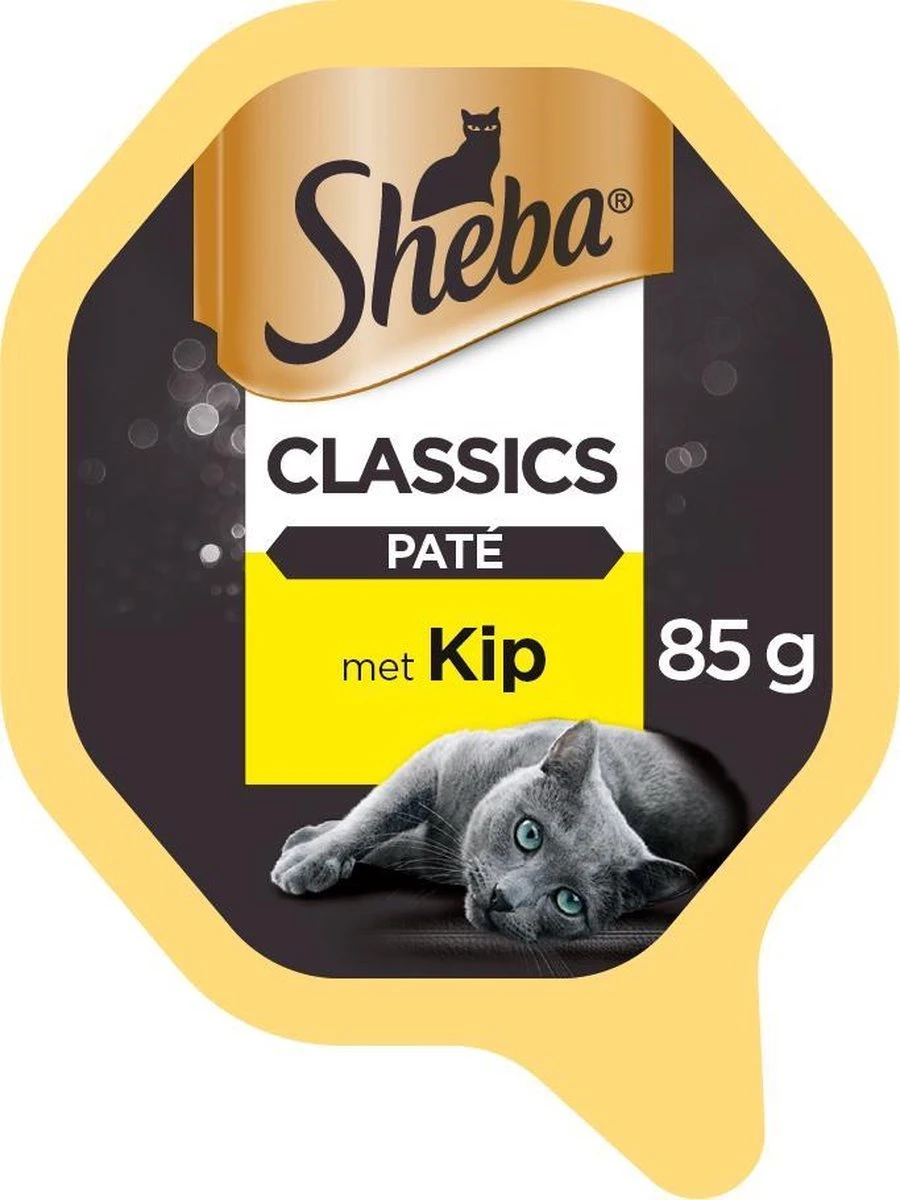 Sheba Classic Paté Katten Natvoer - Kip - 22 X 85g 4 Sheba Classic Paté Katten Natvoer - Kip - 22 X 85g - Afbeelding 4