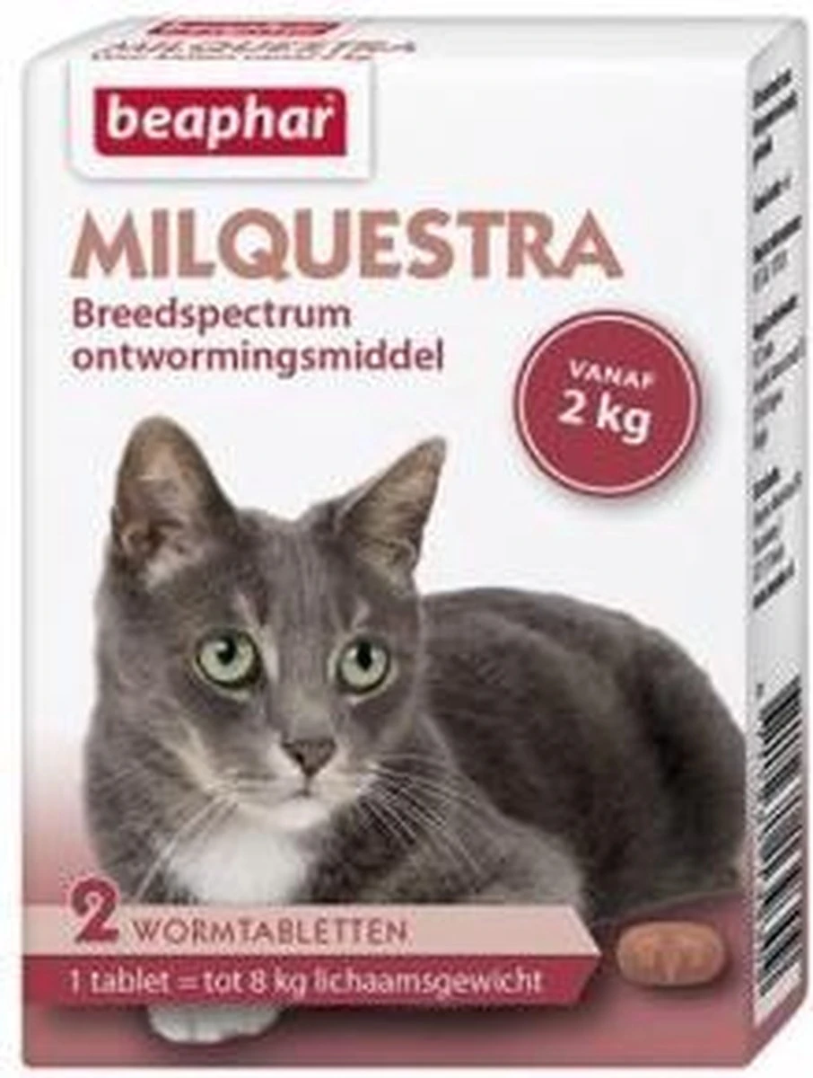 Beaphar Milquestra Kleine Kat/kitten - 0,5 Tot 4 Kg - 2 Tabletten 8 Beaphar Milquestra Kleine Kat/kitten - 0,5 Tot 4 Kg - 2 Tabletten - Afbeelding 8
