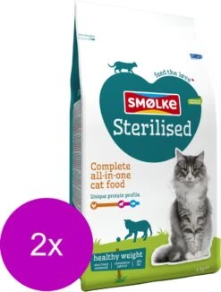 Smolke Cat Sterilised - Kattenvoer - 2 X 4 Kg -Merkloos Winkel 908x1200