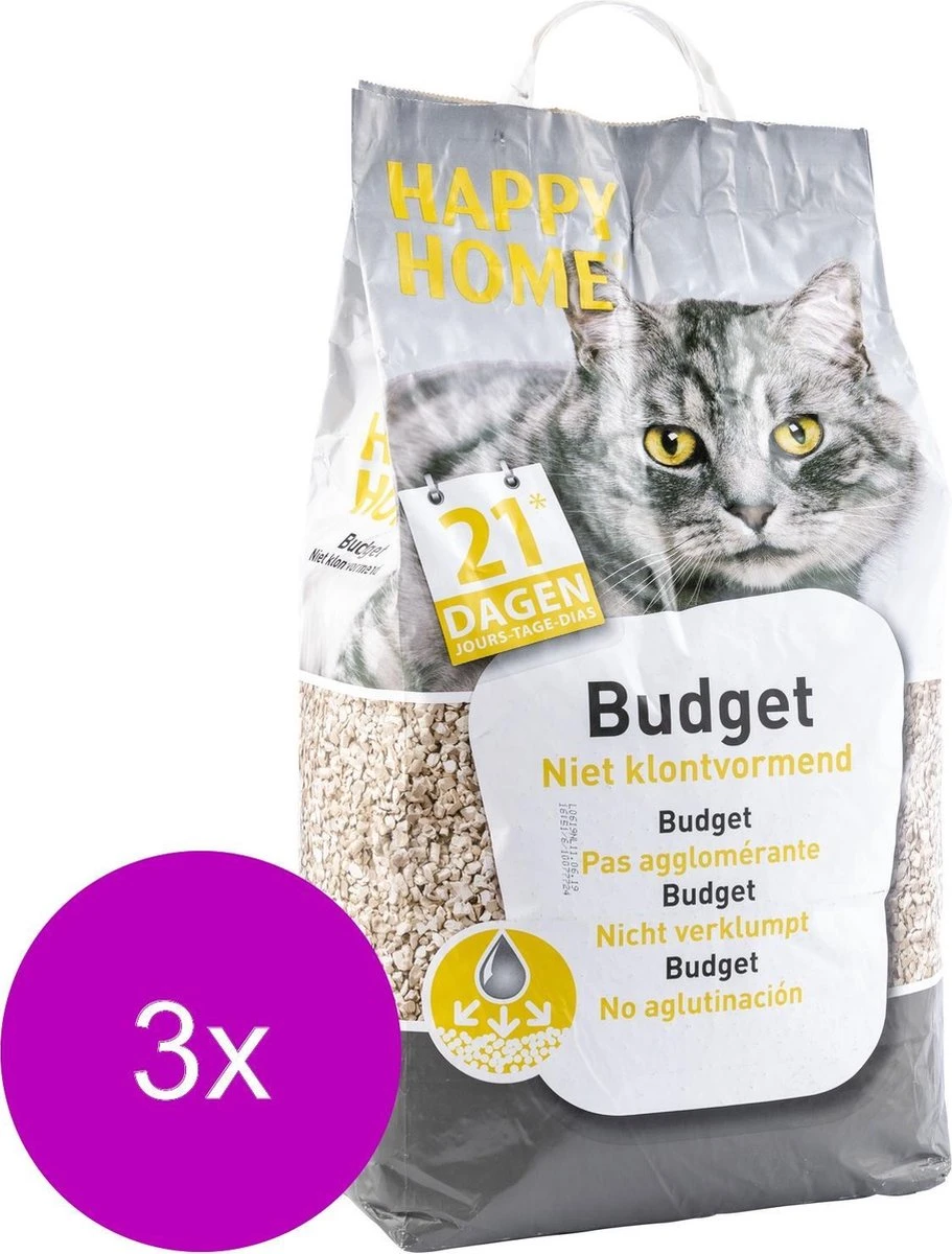 Jipp Budget - Kattenbakvulling - 3 X 20 L 1 Jipp Budget - Kattenbakvulling - 3 X 20 L