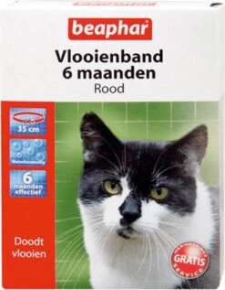 Beaphar Vlooienband Kat - Rood - 1 Stuk -Merkloos Winkel 934x1200