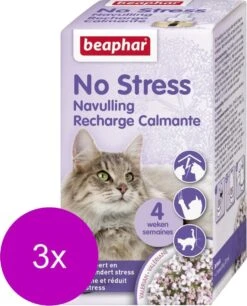 Beaphar No Stress Navulling Kat - Anti Stressmiddel - 3 X 30 Ml -Merkloos Winkel 969x1200