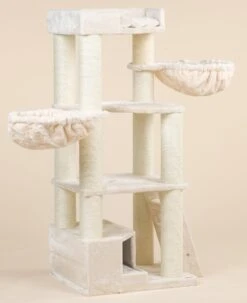 RHRQuality Corner Coon Krabpaal Voor Grote Katten - 60 X 56 X 151 Cm - Crème -Merkloos Winkel 977x1200 3