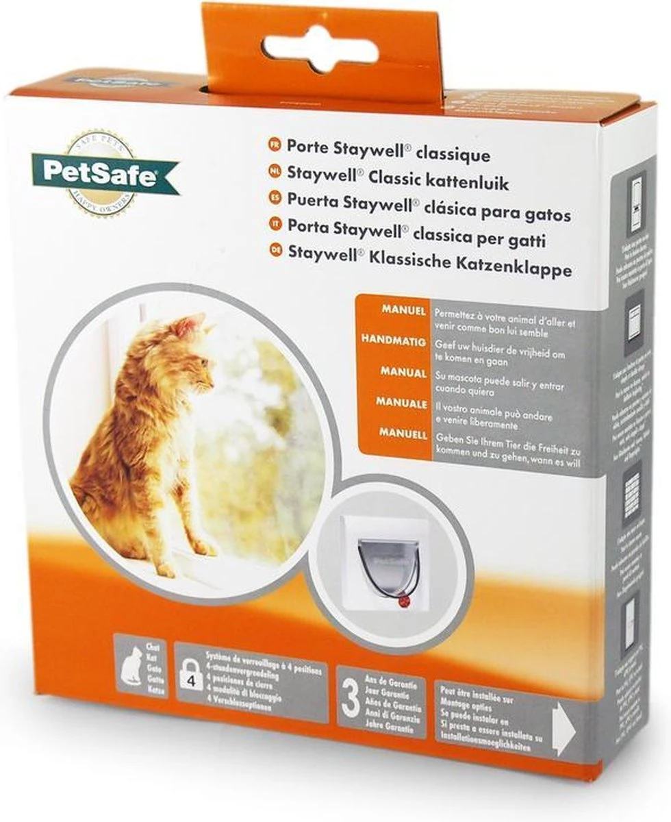 Petsafe 919 Classic - Wit - Kattenluik - 22,4 X 22,4 X 22,4 Cm 9 Petsafe 919 Classic - Wit - Kattenluik - 22,4 X 22,4 X 22,4 Cm - Afbeelding 9