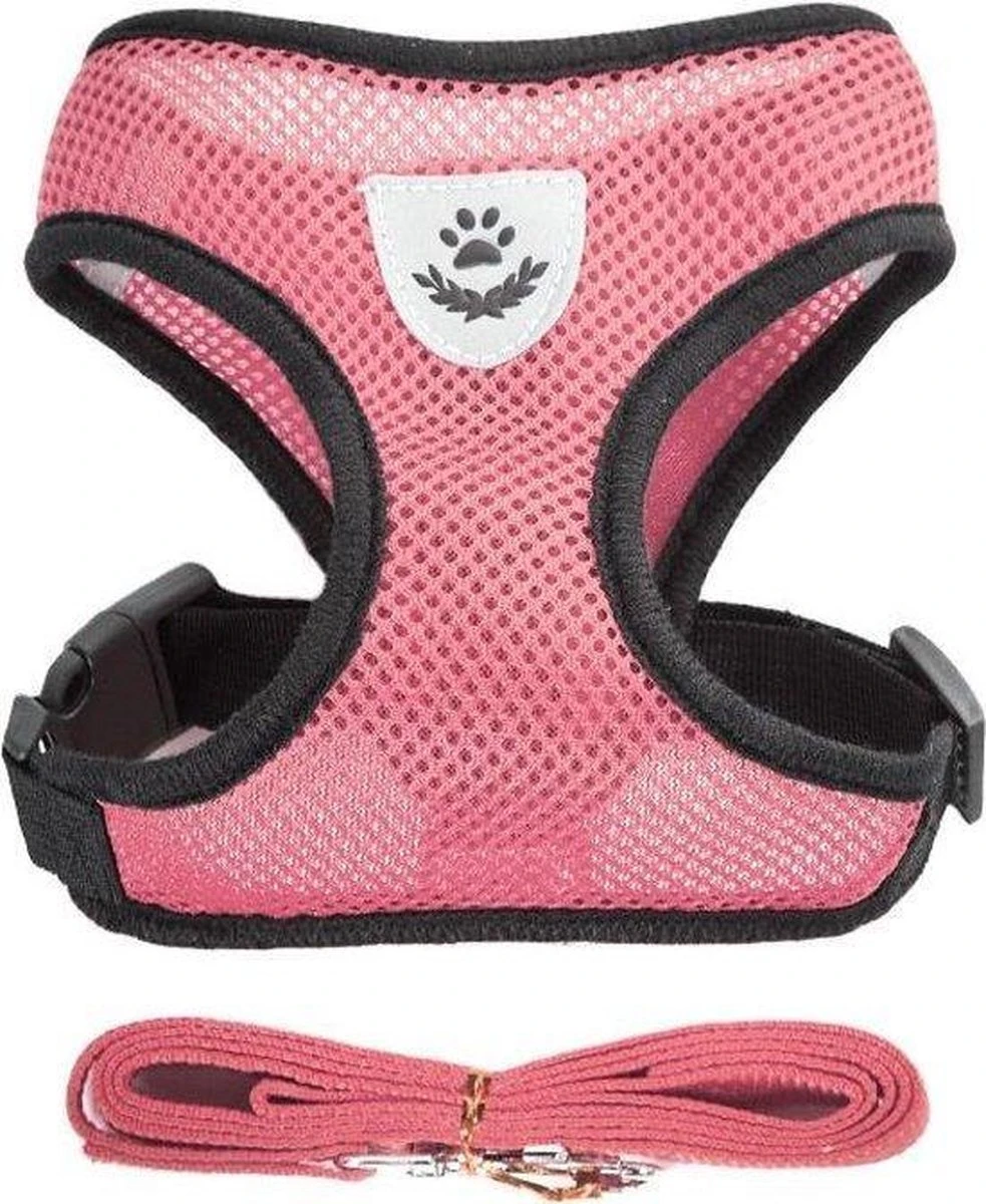 Merkloos Kattentuigje - Kattenharnas - Kattentuig Met Looplijn - Hondentuigje - Hondenharnas - Roze - Maat S 3 Merkloos Kattentuigje - Kattenharnas - Kattentuig Met Looplijn - Hondentuigje - Hondenharnas - Roze - Maat S - Afbeelding 3