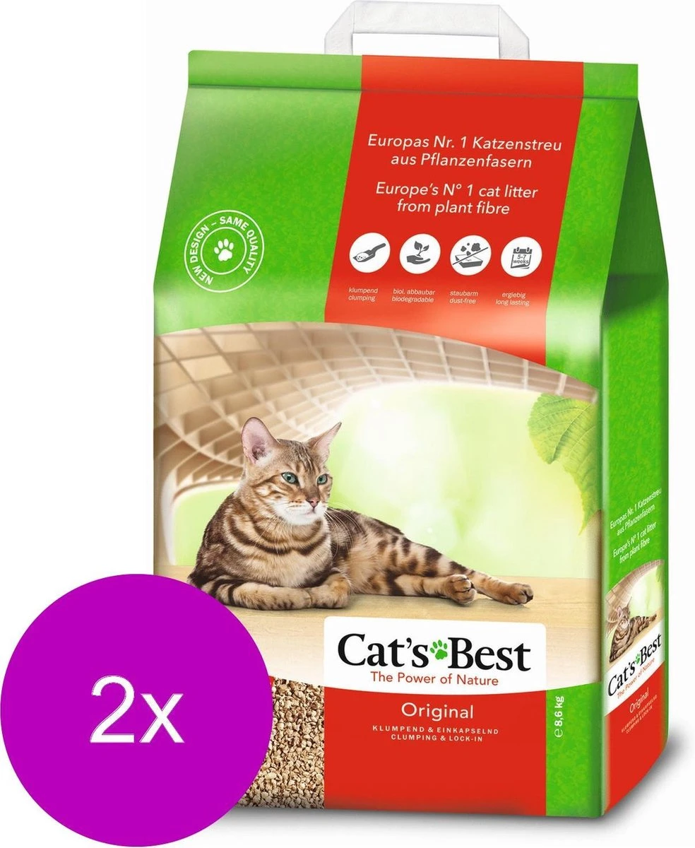 Cat's Best Original - Kattenbakvulling - 2 X 20 L 1 Cat's Best Original - Kattenbakvulling - 2 X 20 L