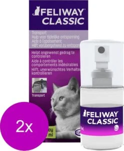 Feliway Anti-Stress Spray Kat - Anti Stressmiddel - 2 X 20 Ml