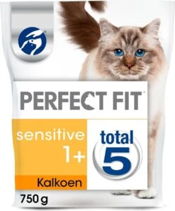 Perfect Fit Sensitive Adult 1+ Katten Droogvoer - Kalkoen - 4 X 750 Gr