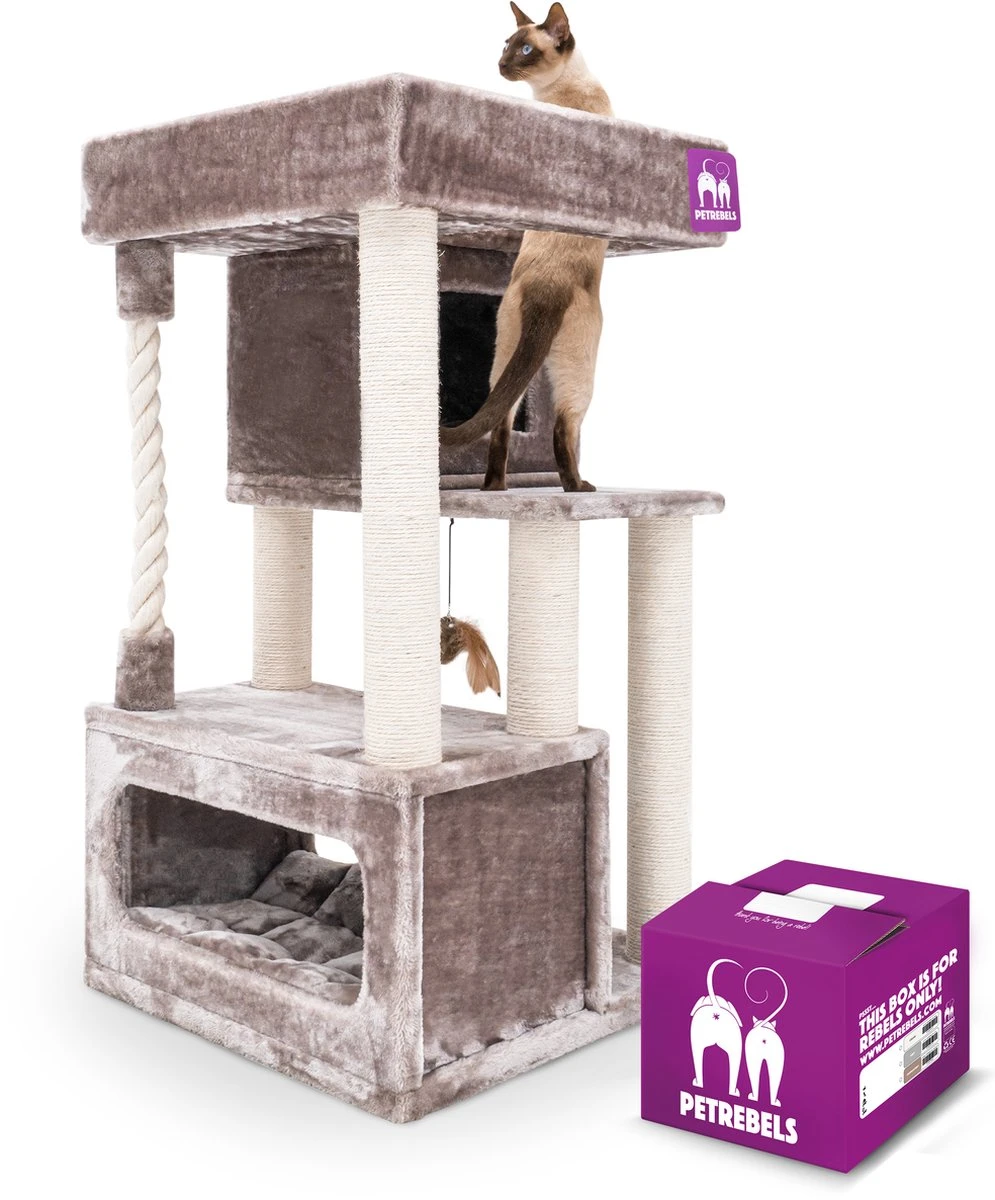 Petrebels Lodge 107 Krabpaal - Cappuccino - Design - Zeer Stabiel 1 Petrebels Lodge 107 Krabpaal - Cappuccino - Design - Zeer Stabiel