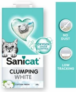 Sanicat Kattenbakvulling Clumping White Cotton Fresh 20 Liter 9 Sanicat Kattenbakvulling Clumping White Cotton Fresh 20 Liter -Merkloos Winkel 996x1200 5
